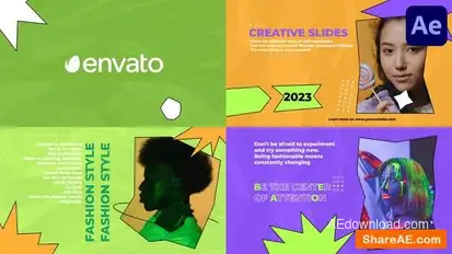 Artistic Abstract Slideshow for After Effects Openers template preview