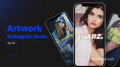 Artwork Instagram Reels Vol. 02 Video Displays template preview