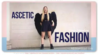 Ascetic Fashion Reel broadcast-packages template preview