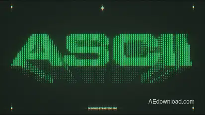 ASCII Typography Titles template preview