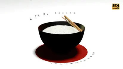 Asian Rice Bowl Advertisement - Arigatou Product Promo template preview