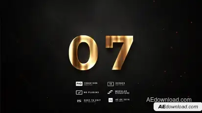 Aspect Countdown 10in1 Style Luxe Backgronds Elements template preview