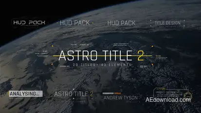 Astro Title 2 Titles template preview