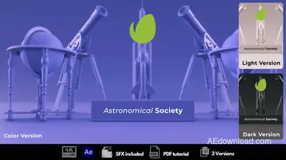 Astronomical Intro Logo Stings template preview