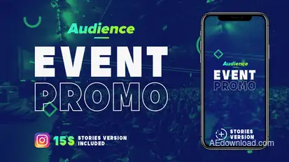 Audience - Fast Paced Event Promo Video Displays template preview