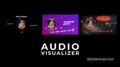 Audio Visualizer broadcast-packages template preview