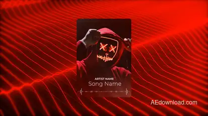 Audio Visualizer Elements template preview