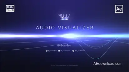 Audio Visualizer Elements template preview