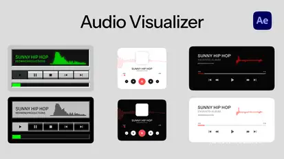Audio Visualizer Product Promo template preview