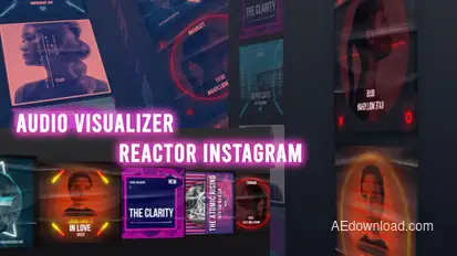 Audio Visualizer Reactor Instagram Product Promo template preview