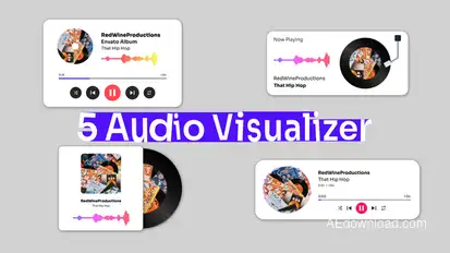 Audio Visualizer Template broadcast-packages template preview