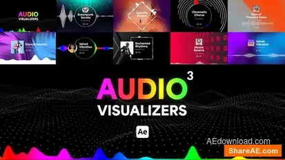 Audio Visualizers Pack 3 Openers template preview