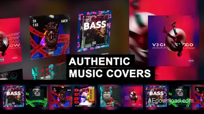 Authentic Music Cover Instagram Product Promo template preview