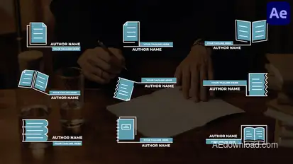 Author Titles | After Effect Titles template preview