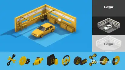 Auto Repair & Service Product Promo template preview