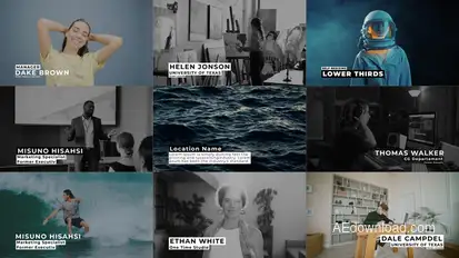 Auto-Resize Lower Thirds | AE Titles template preview