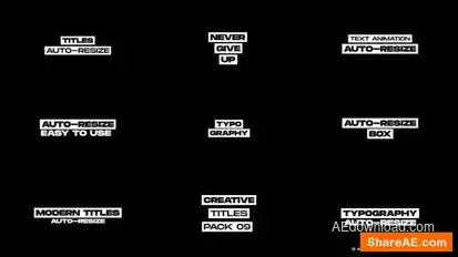 Auto-Resize Titles 1.0 | After Effects Titles template preview