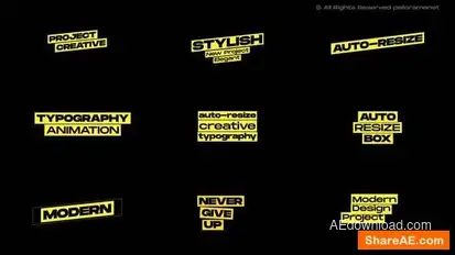 Auto-Resize Titles 2.0 | AE Titles template preview
