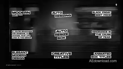 Auto-Resize Titles | After Effects Titles template preview
