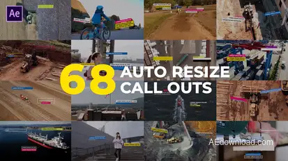 Auto Resizing Call-Outs Infographics template preview