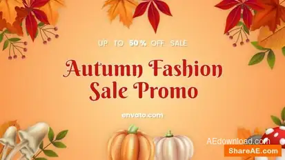 Autumn Fashion Promo Openers template preview