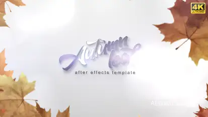 Autumn Leaf Reveal Logo Stings template preview