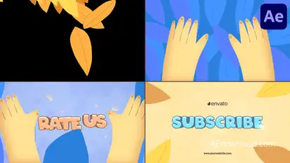 Autumn Leaves Logo Opener for After Effects Logo Stings template preview