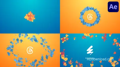 Autumn Logo for After Effects Logo Stings template preview