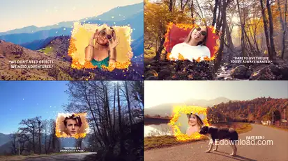 Autumn Nature Cinematic Trailer Video Displays template preview