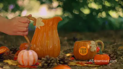 Autumn Tea Logo Opener Product Promo template preview