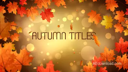 Autumn Titles Titles template preview