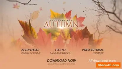 Autumn Titles Openers template preview