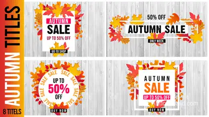 Autumn Titles Titles template preview