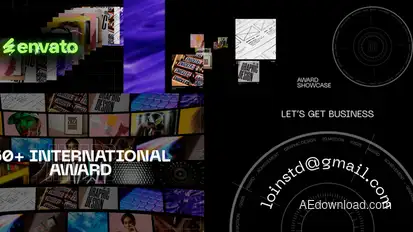 Award Showcase After Effects Video Displays template preview
