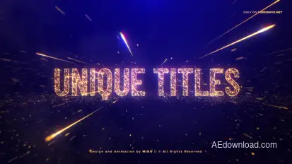 Awards Gold Particles Titles Titles template preview