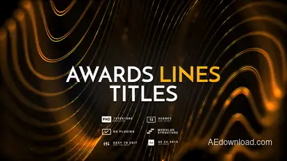 Awards Lines Titles Titles template preview
