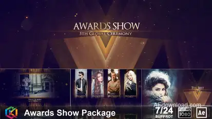Awards Show broadcast-packages template preview