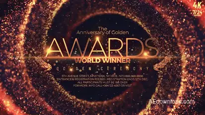 Awards Show broadcast-packages template preview
