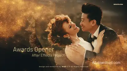 Awards Slideshow Opener Video Displays template preview