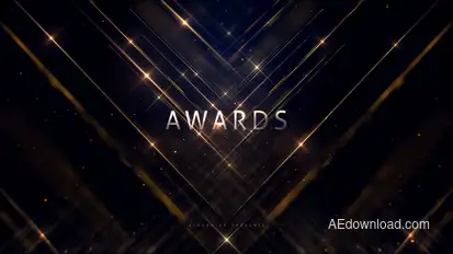 Awards Titles | Lines and Particles Titles template preview