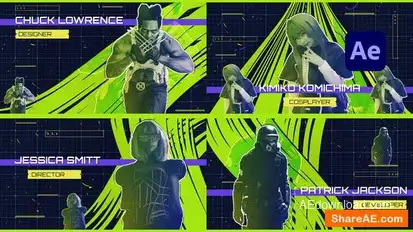 Awesome Characters Openers template preview