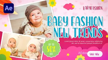 Baby Shop | Kids Fashion Promo | Baby Clothes Shop Video Displays template preview