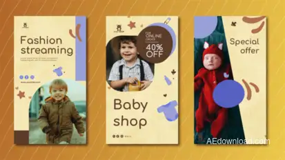 Baby Shop Sale Instagram | TikTok Reels Product Promo template preview