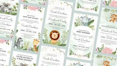 Baby Shower Invitation - Instagram Reel Template Product Promo template preview