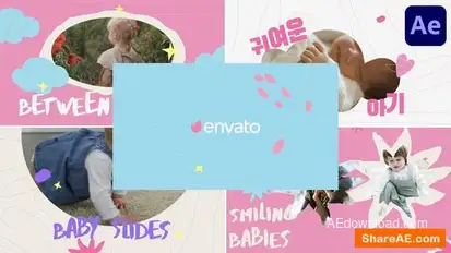 Baby Slides for After Effects Openers template preview