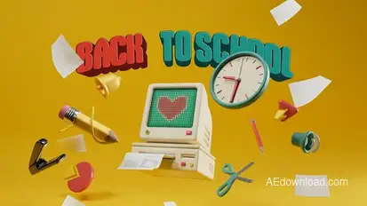 Back to School Intro Titles template preview