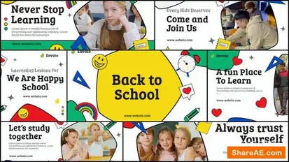 Back to School | Kids Education Promo Openers template preview