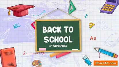 Videohive Back to School | Kids Education Promo | School Presentation Openers template preview