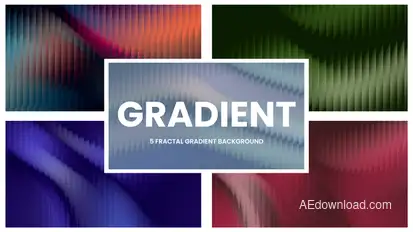 Background Fractal Glass Gradients Loop Elements template preview
