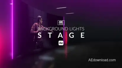 Background Lights Stage Video Displays template preview
